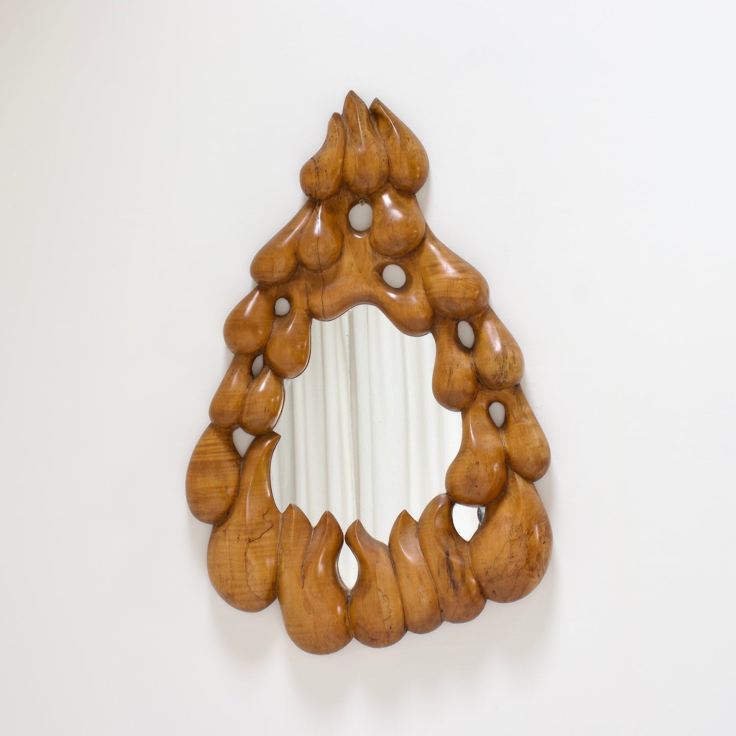 Artisan carved mirror