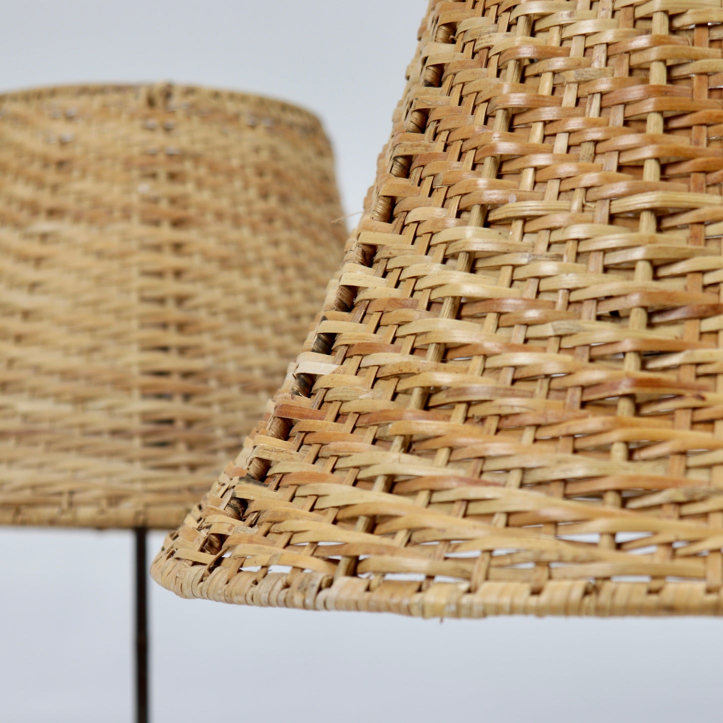 Hand forged wrought iron lamps