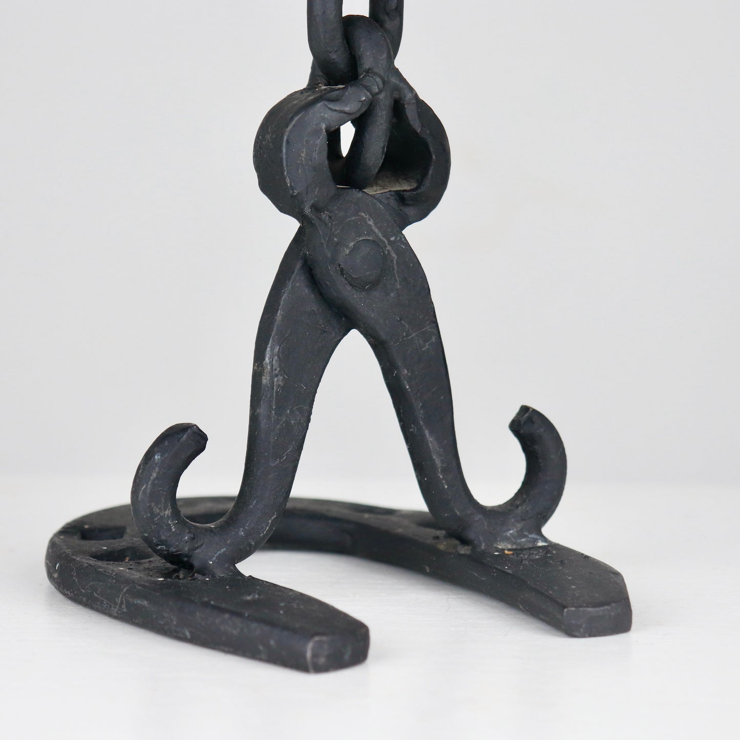 Blacksmith-Made “Workshop Relic” Candlestick — Forged Iron