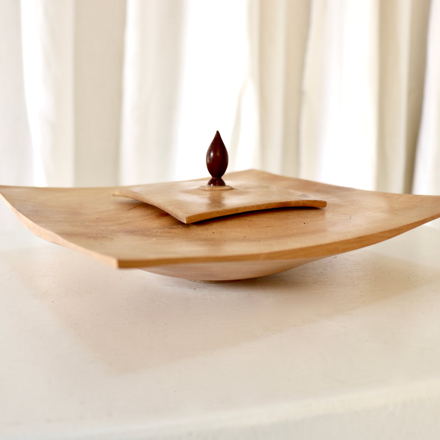 Delicately Turned Lidded Box