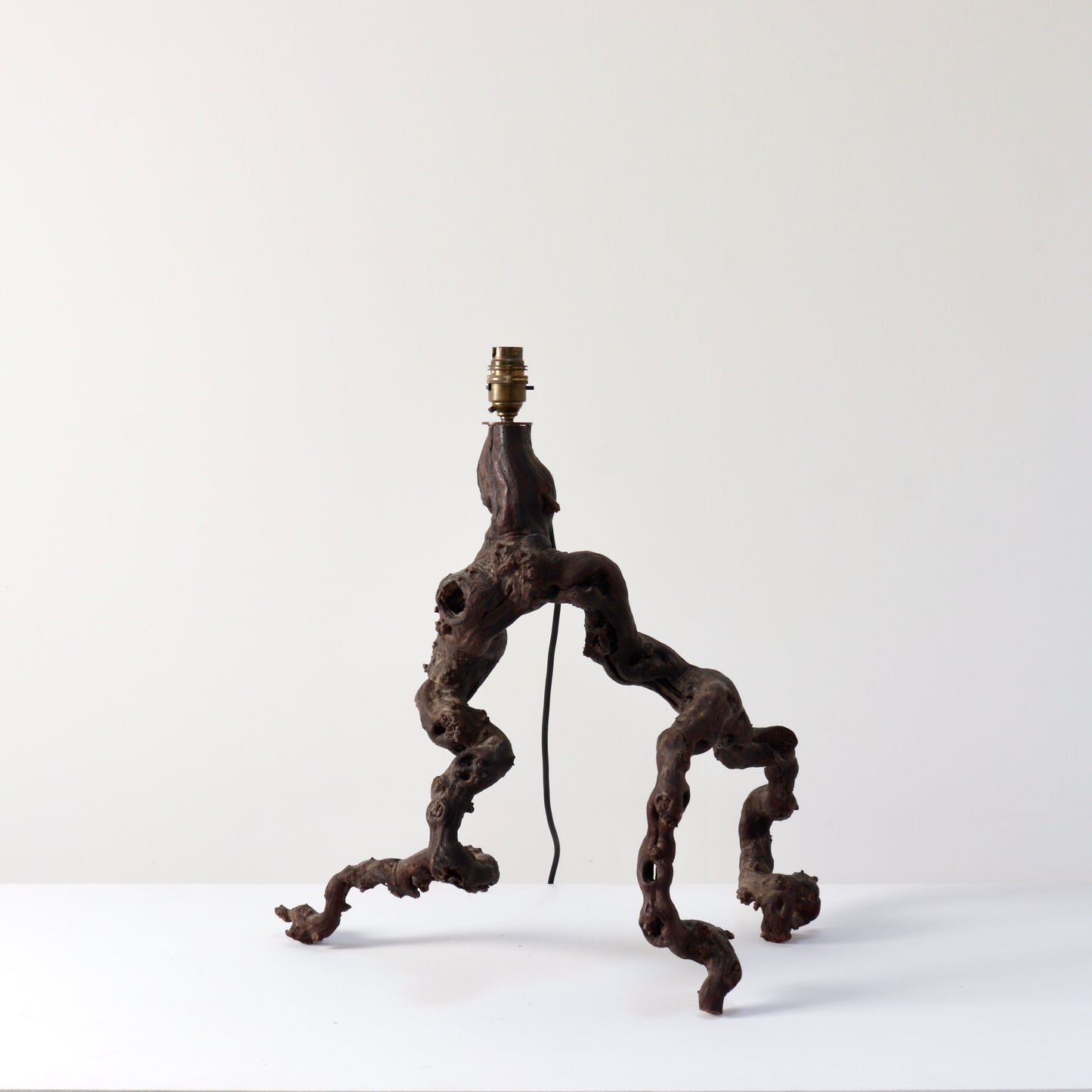 Vintage Italian Olive Root Lamp