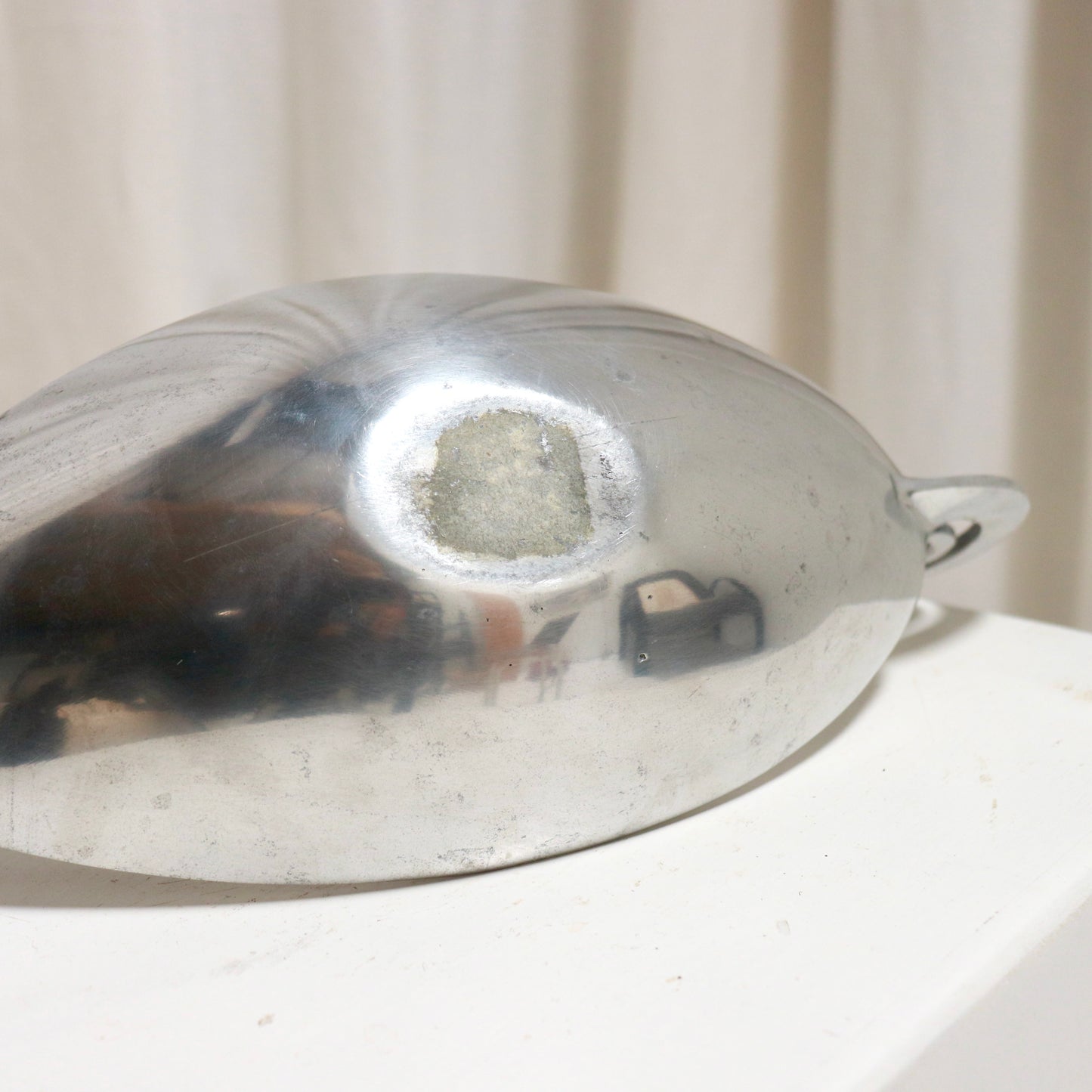 Vintage Cast Aluminium Scroll-Handled Dish / Catchall *RESERVED*