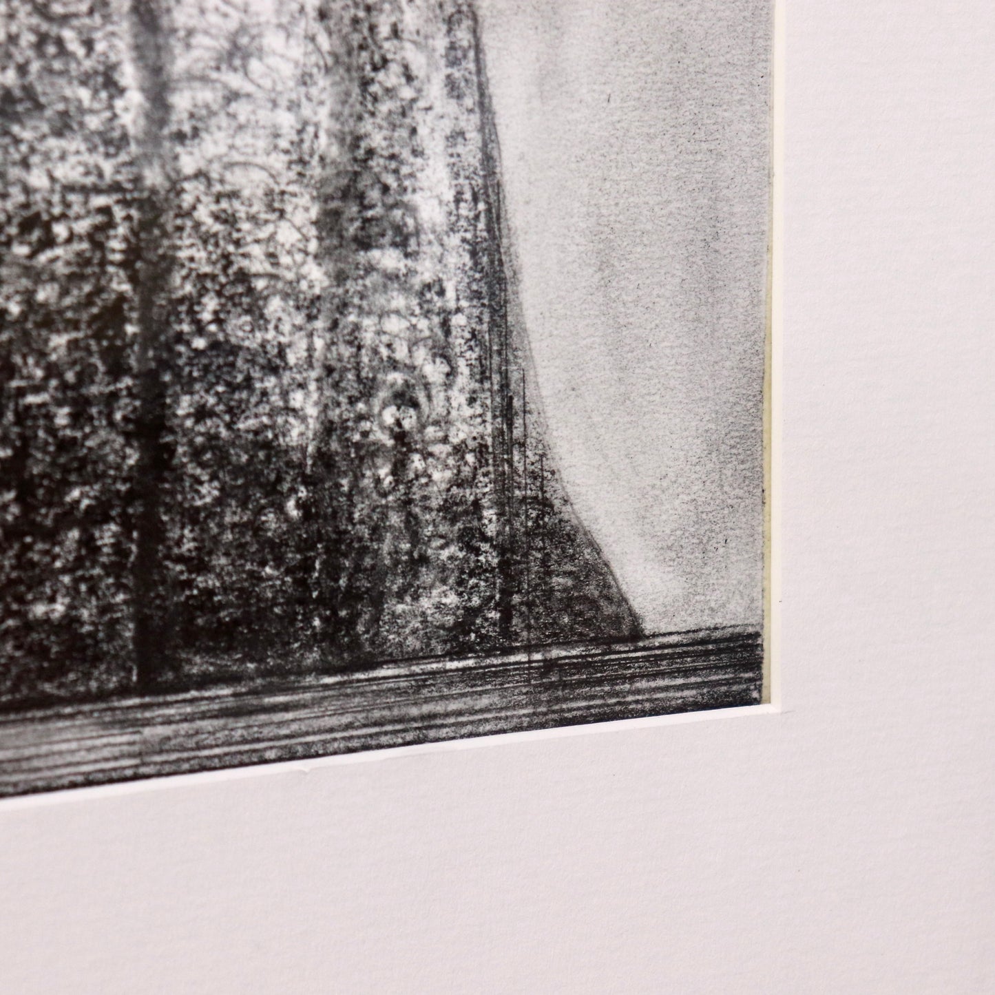 Charcoal mountain-like form by David Roberts