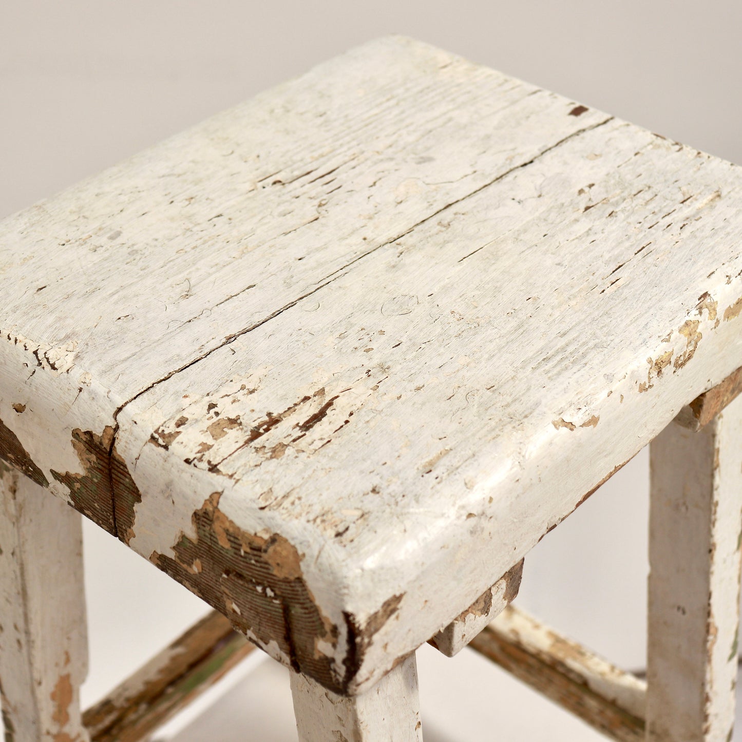 Vintage Chippy Paint Stool