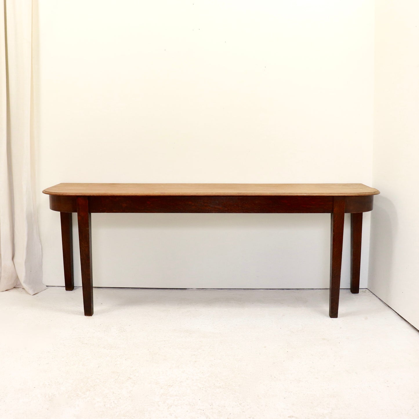 Georgian oak serving table full view