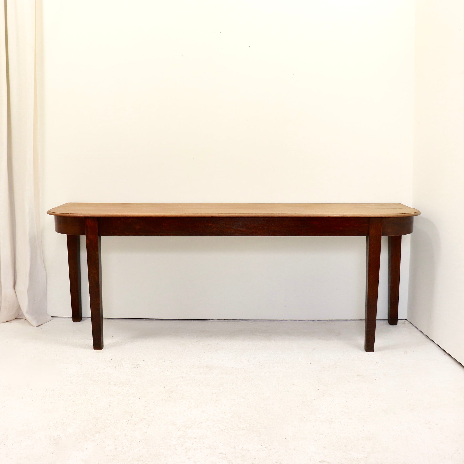 Georgian oak serving table full view