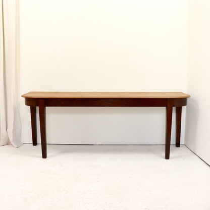 Georgian oak serving table full view