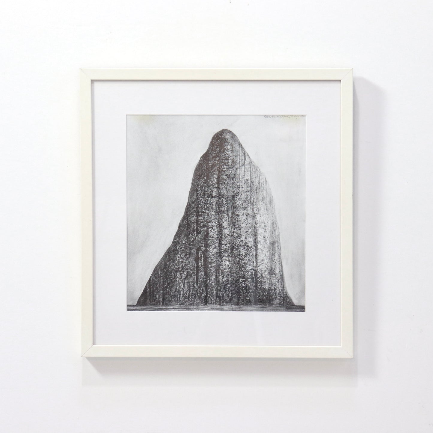 Framed charcoal drawing by David Roberts