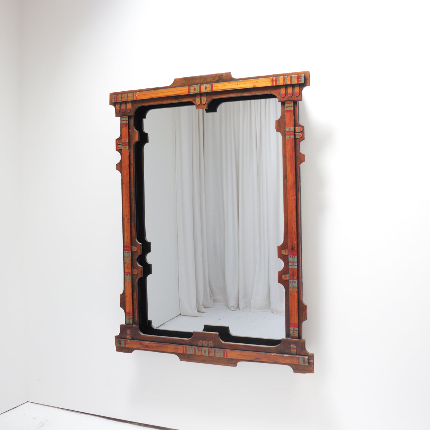 Large American Folk Art mirror