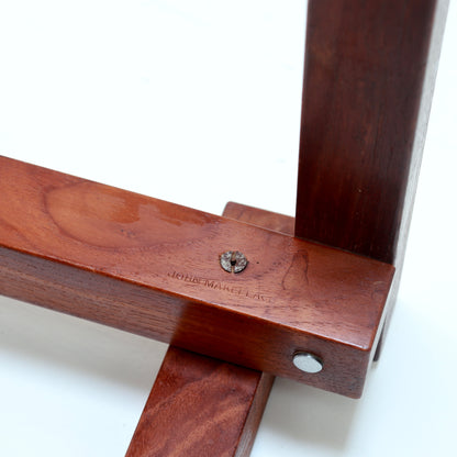Maker's stamp to underside of John Makepeace table