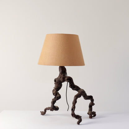Vintage Italian Olive Root Lamp