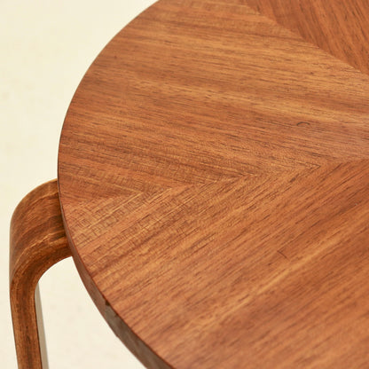 Vintage Bent-Ply Side Table (Aalto vibes)