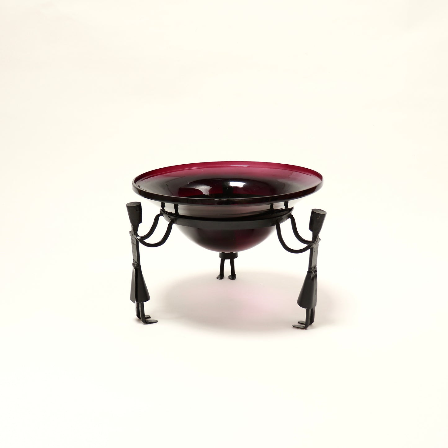Sculptural vintage table centrepiece with stylised figures