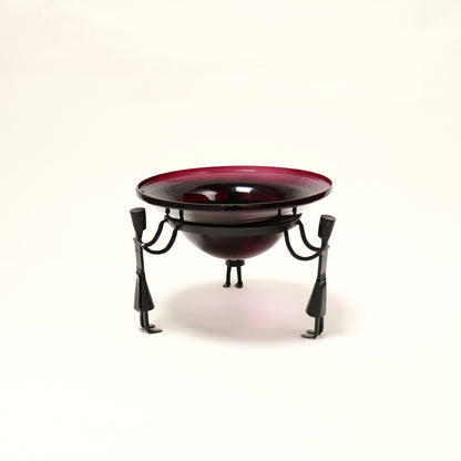 Sculptural vintage table centrepiece with stylised figures
