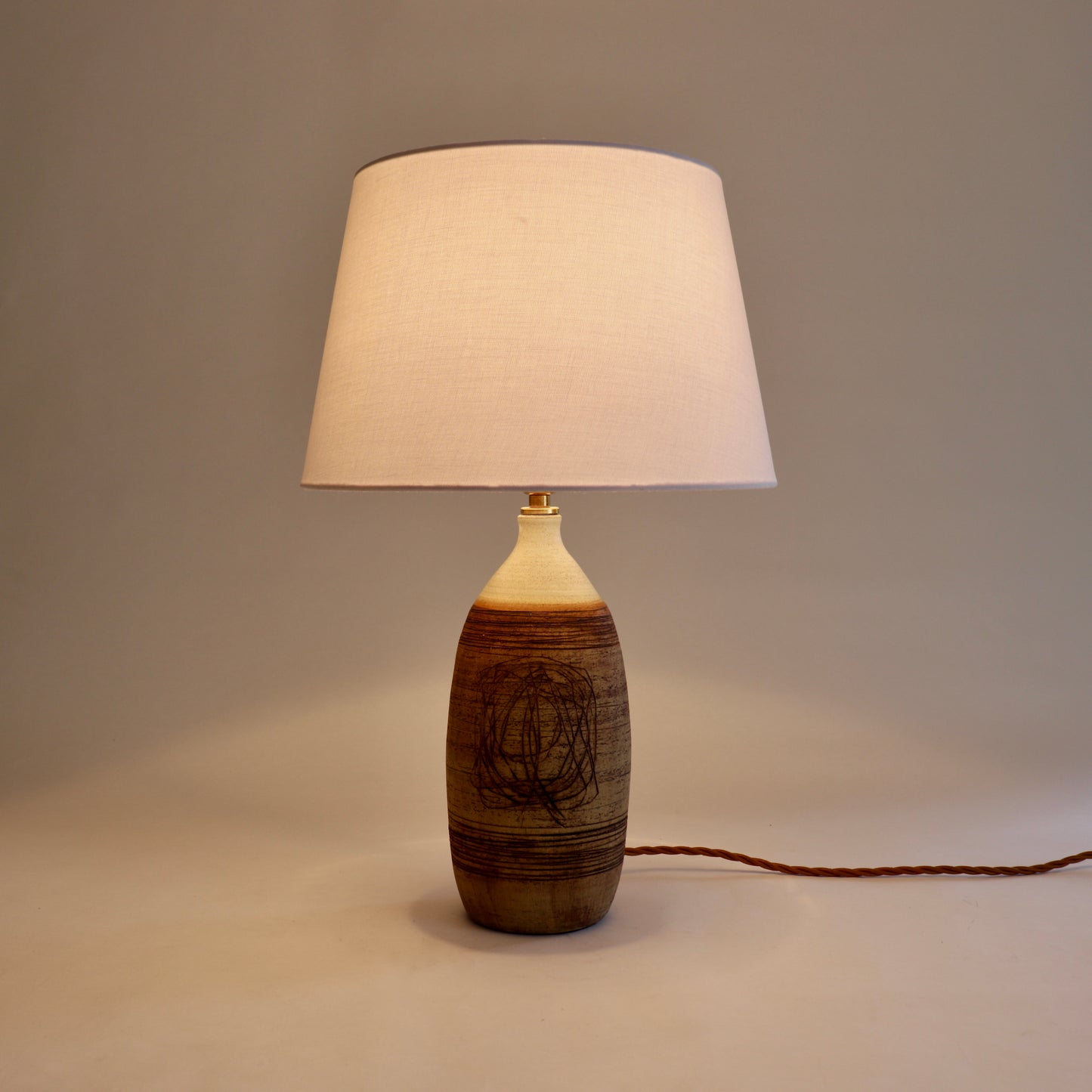Vintage Pottery Lamp