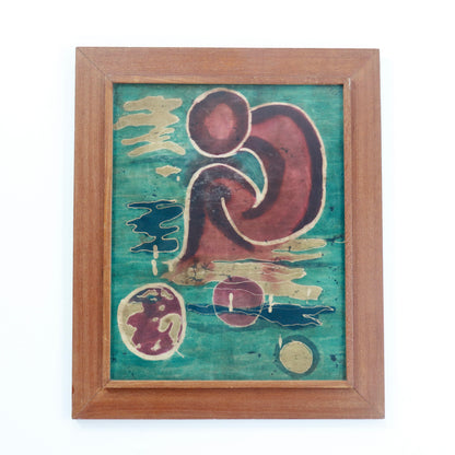 Mid-Century Batik Artwork (Framed & Glazed)