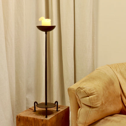 Late 19th-Century Iron Pricket Candle Holder