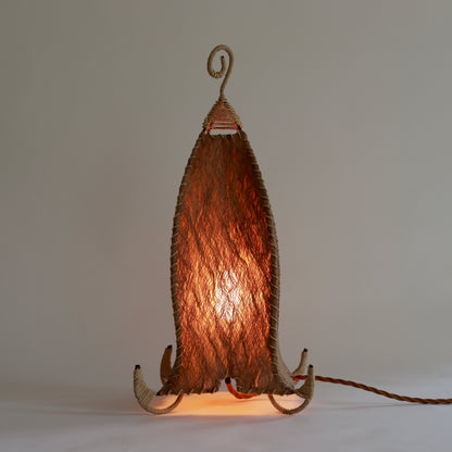 Sculptural Coir lamp