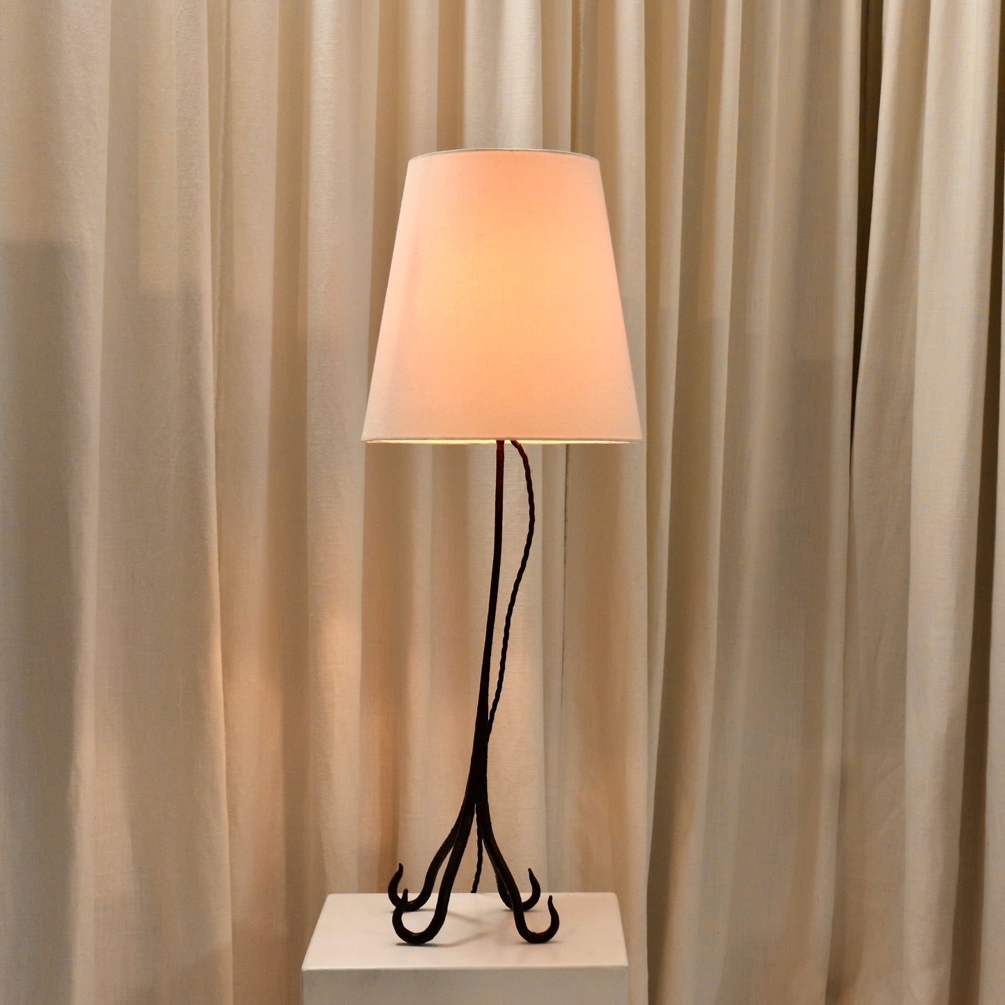 Gnarly Wrought Iron Lamp