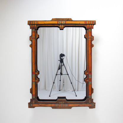 Large American Folk Art mirror