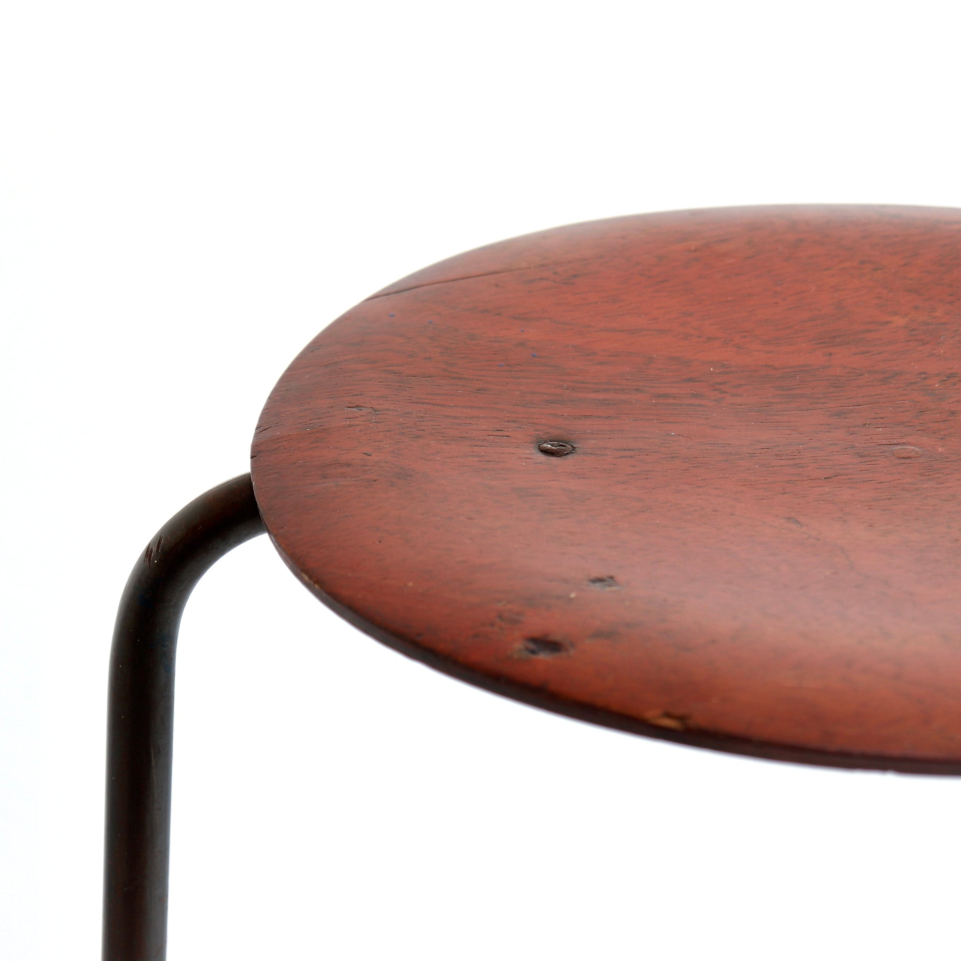 Mid-century Scandinavian style stool side view