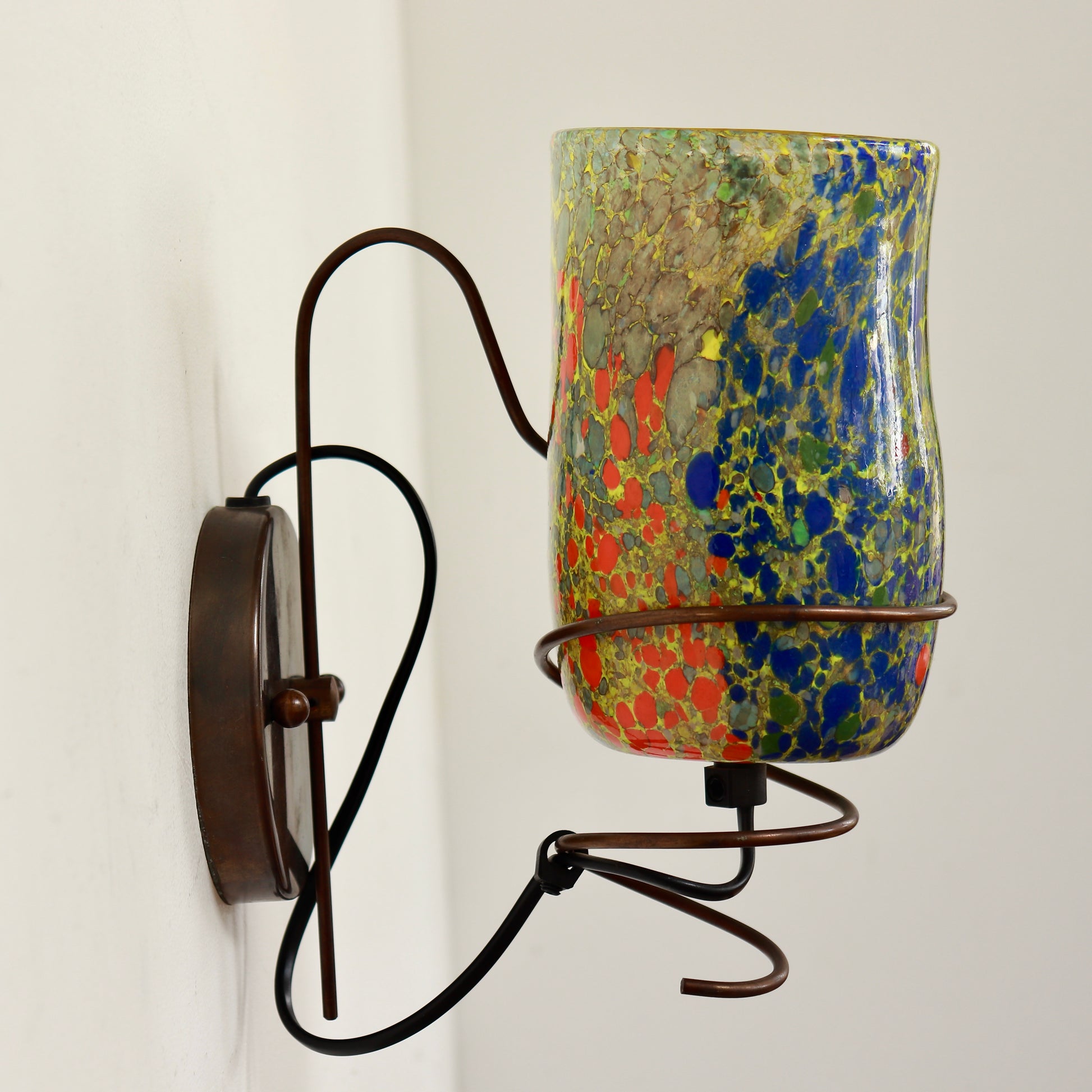 Vintage style Murano glass wall lamp by Barovier & Toso