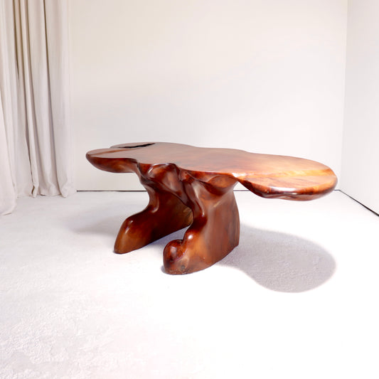 Monolithic freeform coffee table