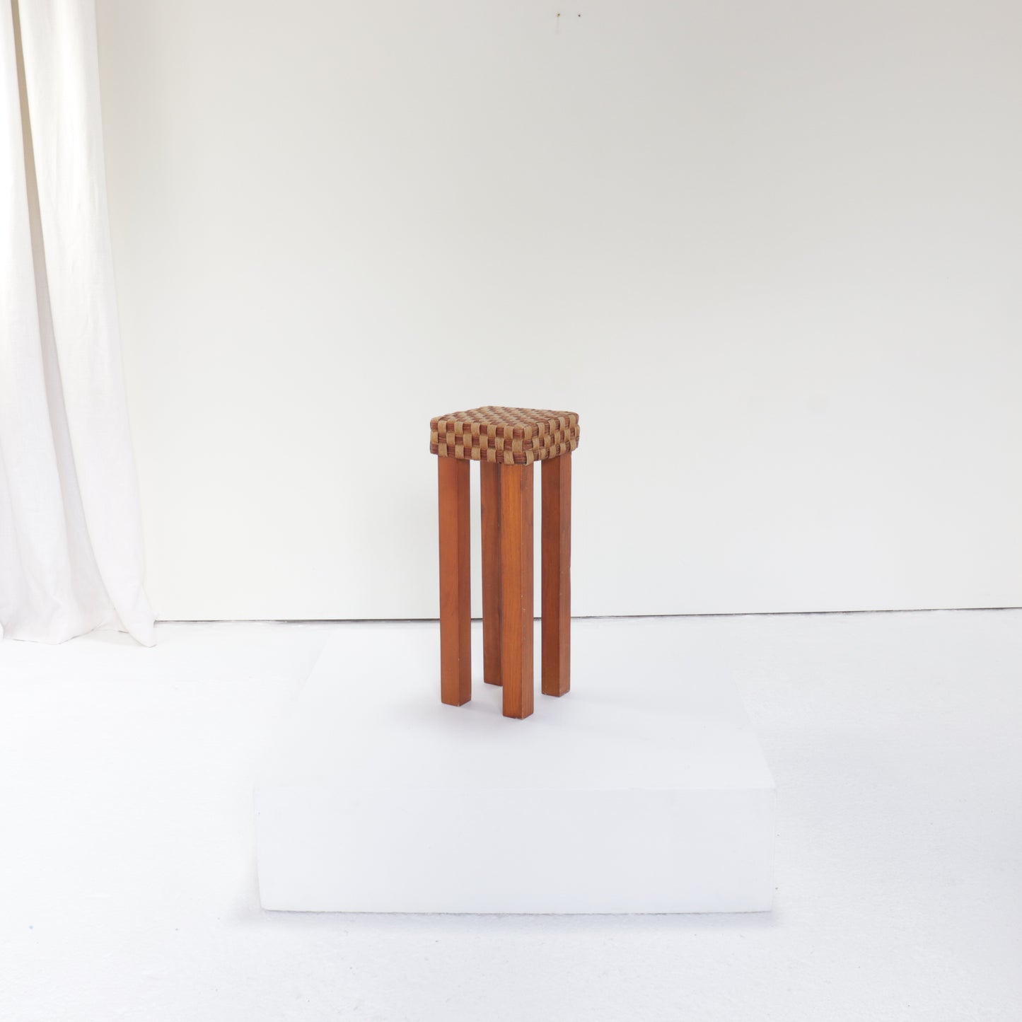 Petite Chequer Woven Side Table