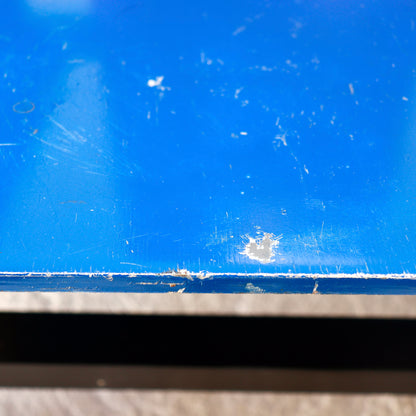 Worn painted finish on vintage Rietveld chair.