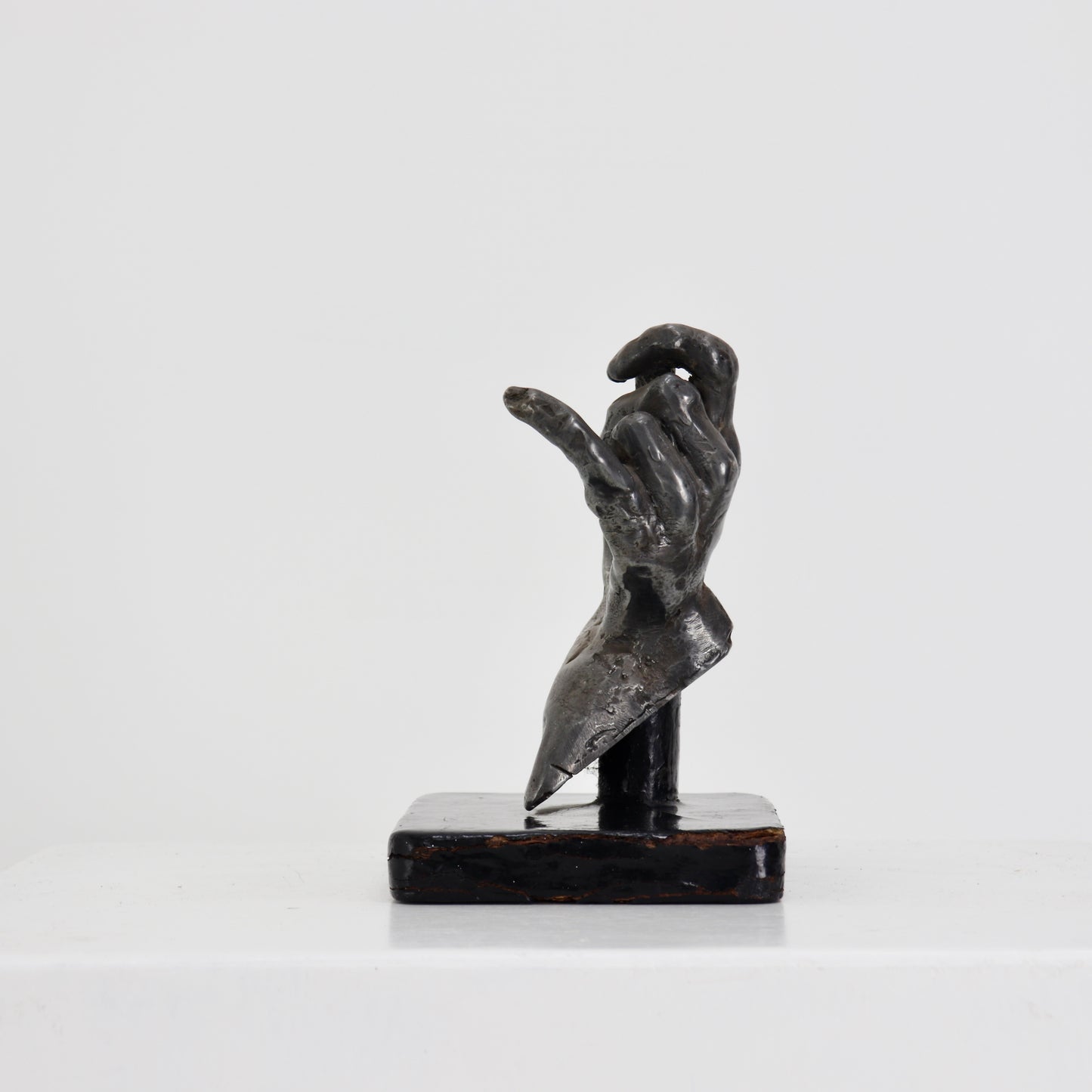 Silver plated Bronze Hand sculpture after Rodin