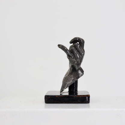 Silver plated Bronze Hand sculpture after Rodin