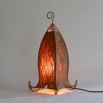 Sculptural Coir lamp
