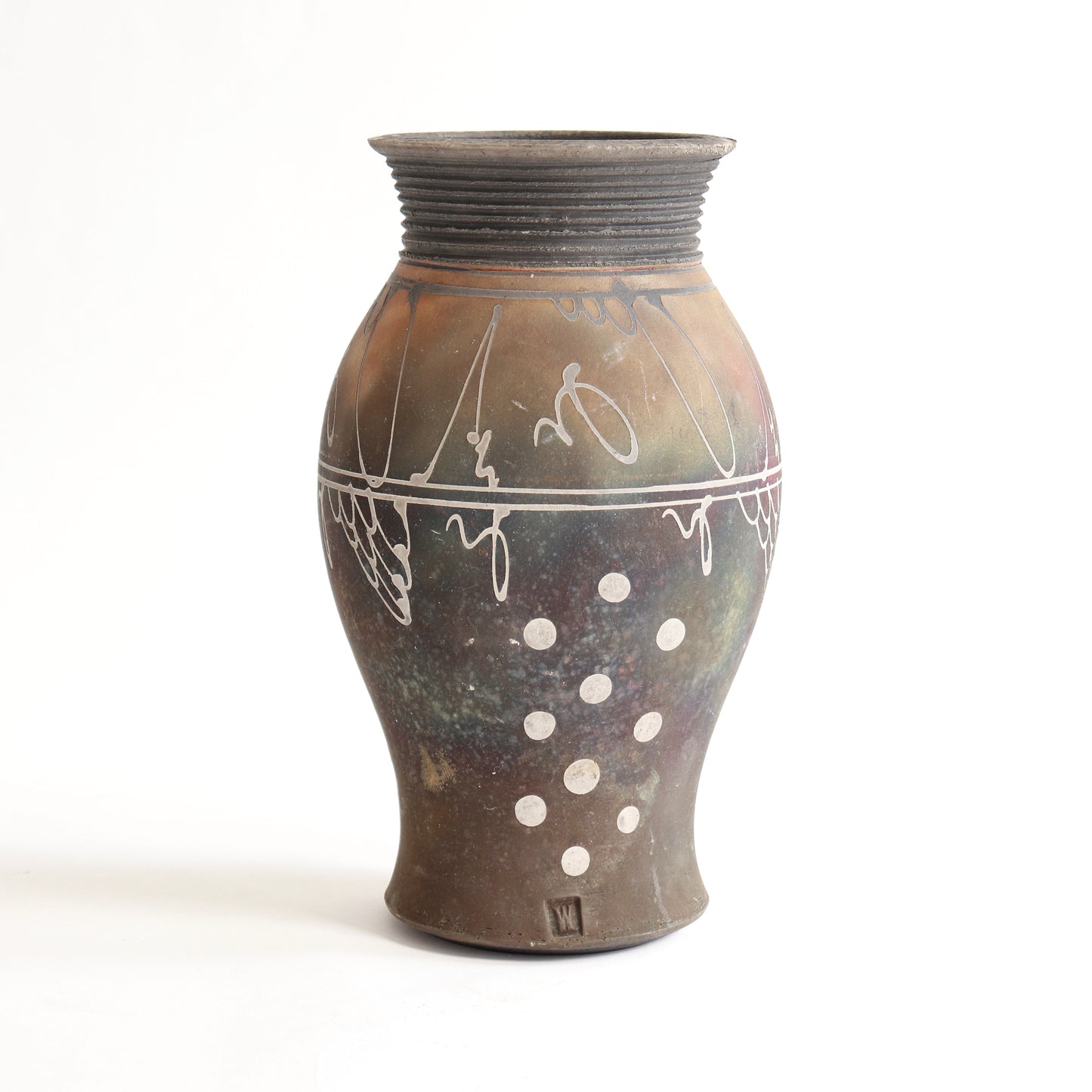 Studio Pottery Vase with Sgraffito Decoration