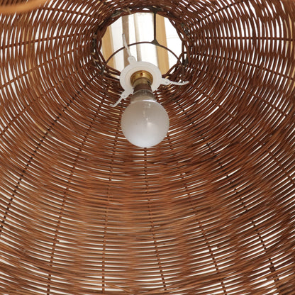 Oversized Woven Rattan Pendant Lamp