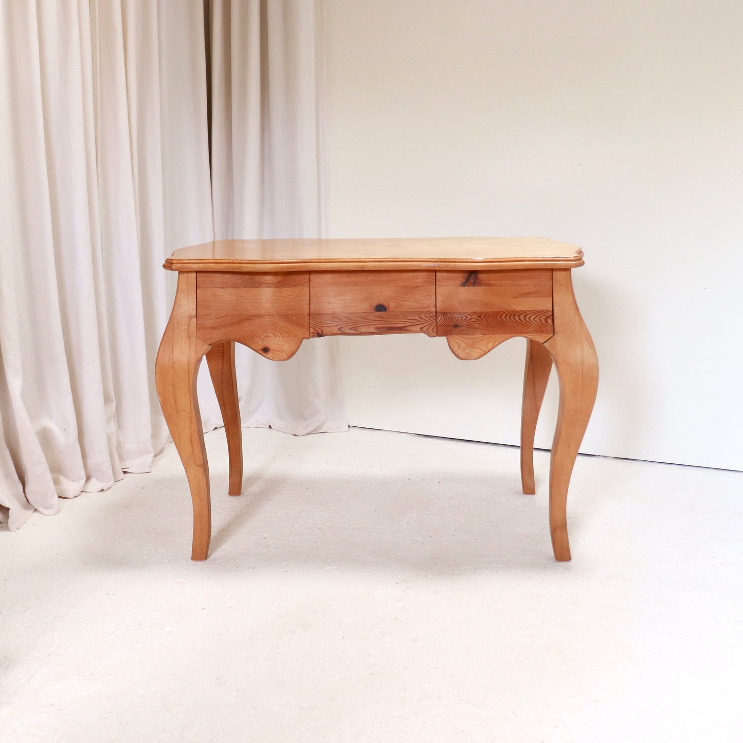 Late 20th-Century Sculptural Desk in Mixed Woods