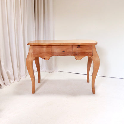 Late 20th-Century Sculptural Desk in Mixed Woods