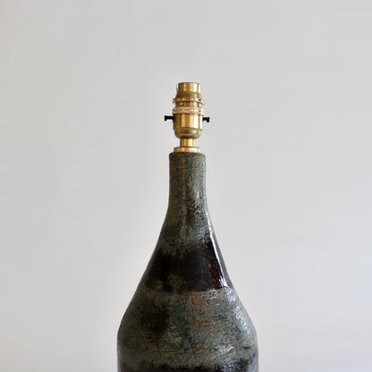 Studio pottery lamp