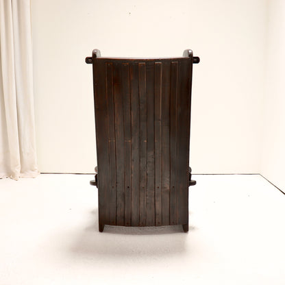 Early 20th Century Chestnut Lambing Chair