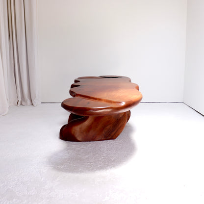 Monolithic freeform coffee table