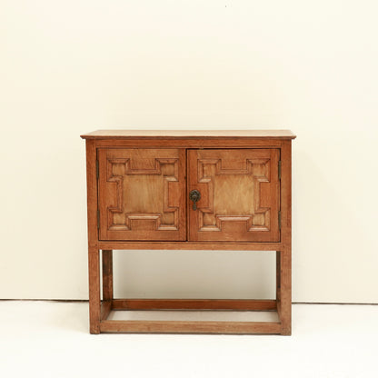 Petite Brutalist Oak Cupboard