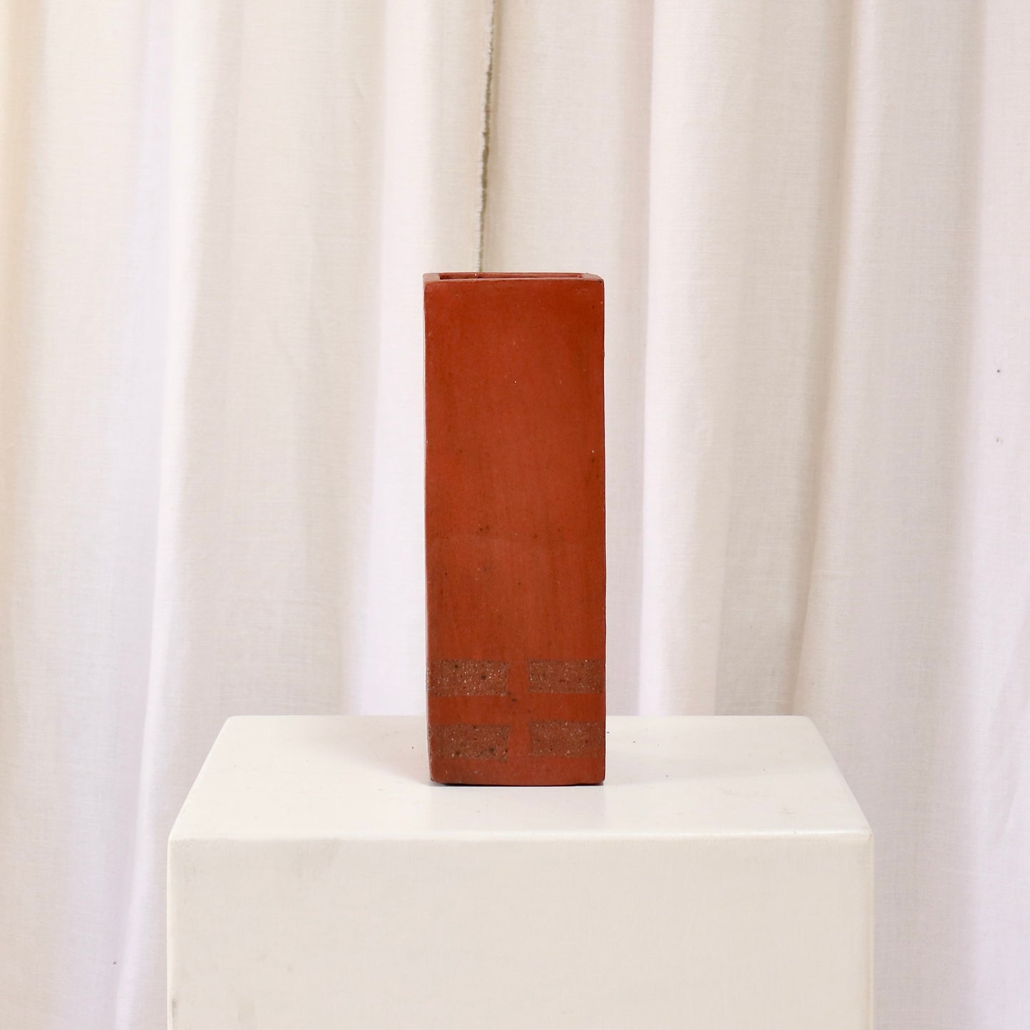 Hand-built Terracotta Slab Vase