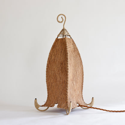 Sculptural Coir lamp
