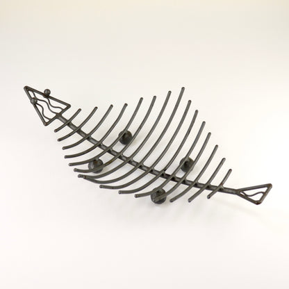 Iron fish skeleton platter