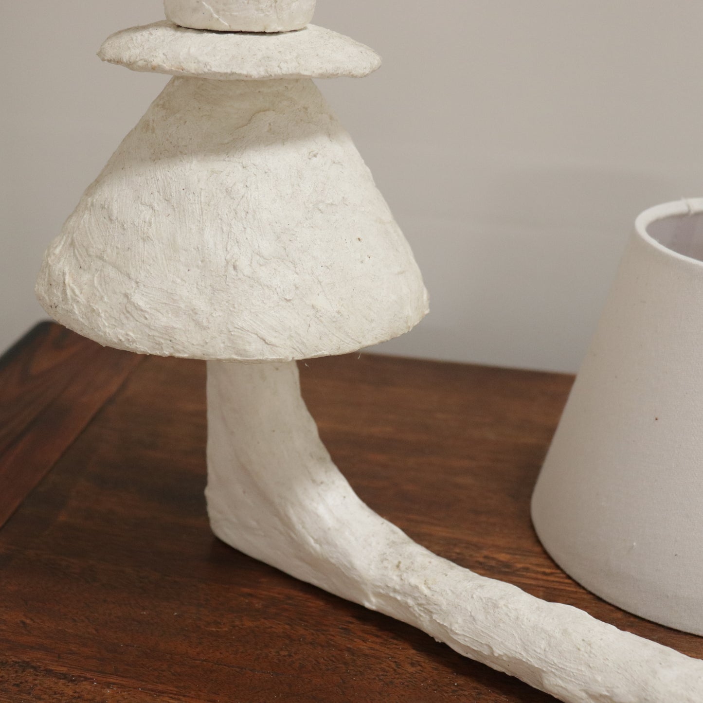 Artist-Made Plaster Table Lamp