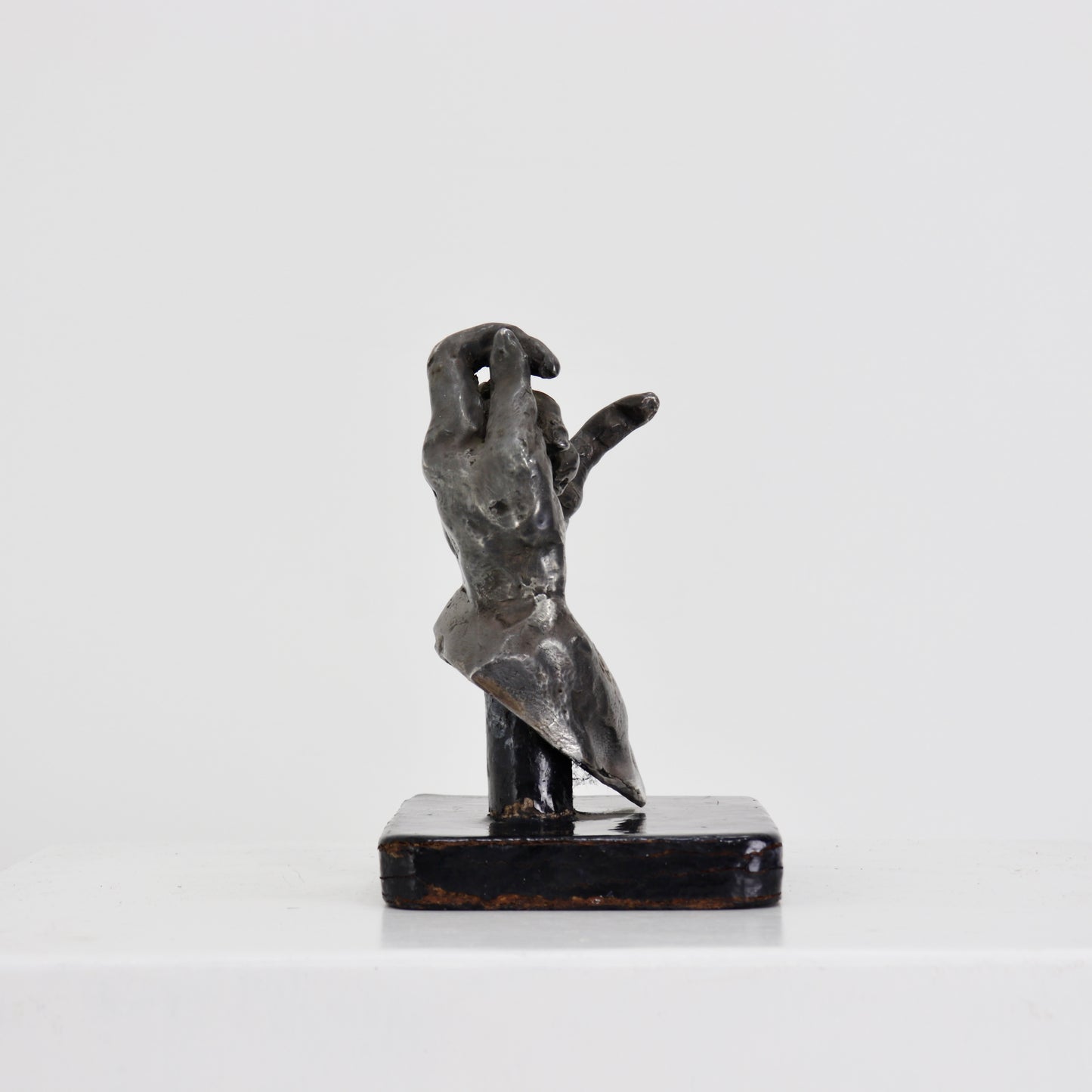 Silver plated Bronze Hand sculpture after Rodin