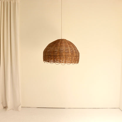 Oversized Woven Rattan Pendant Lamp