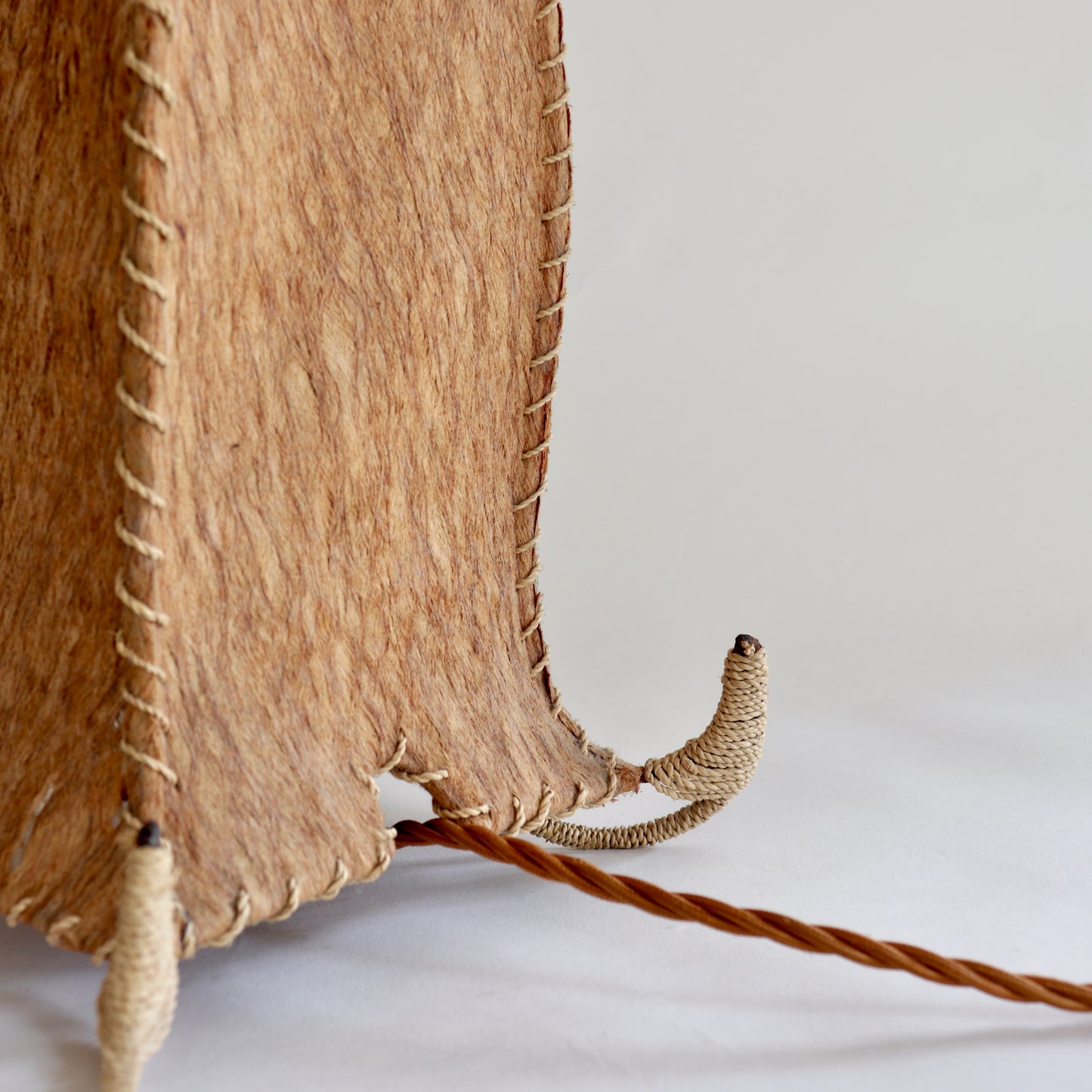 Sculptural Coir lamp