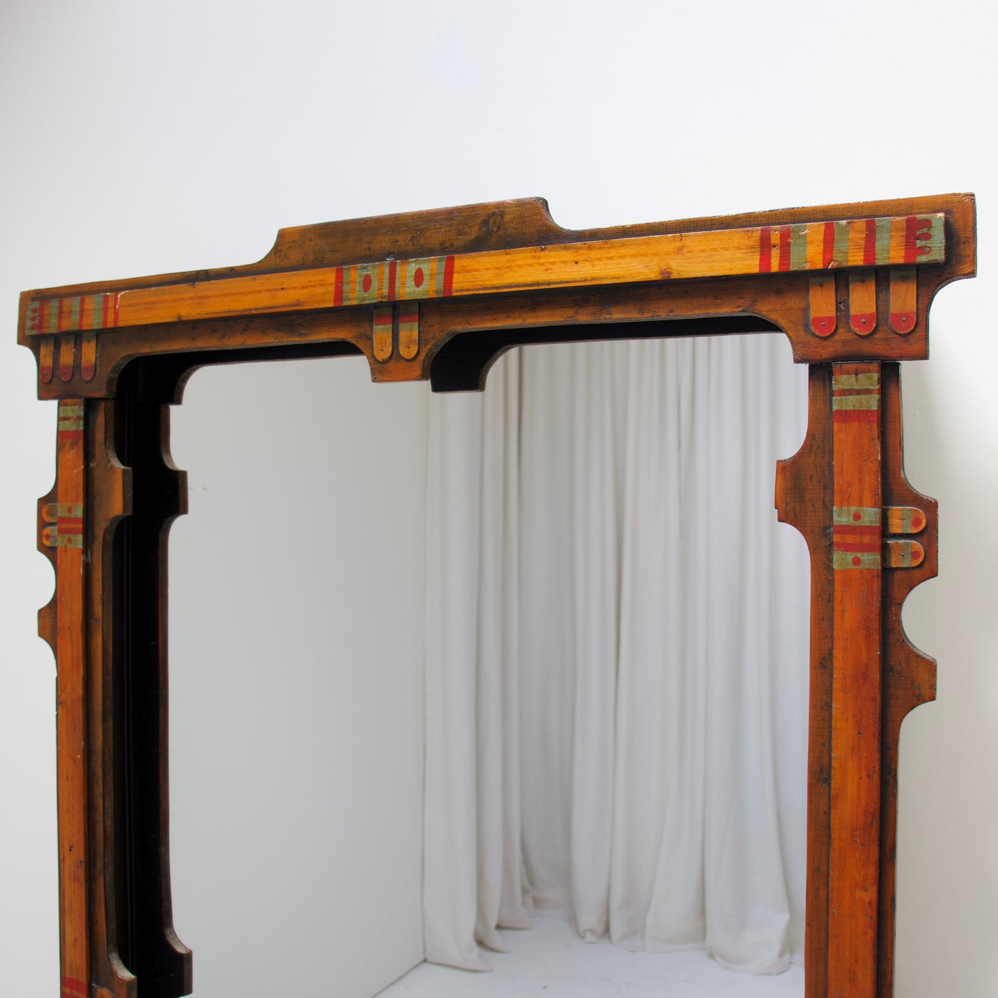 Large American Folk Art mirror