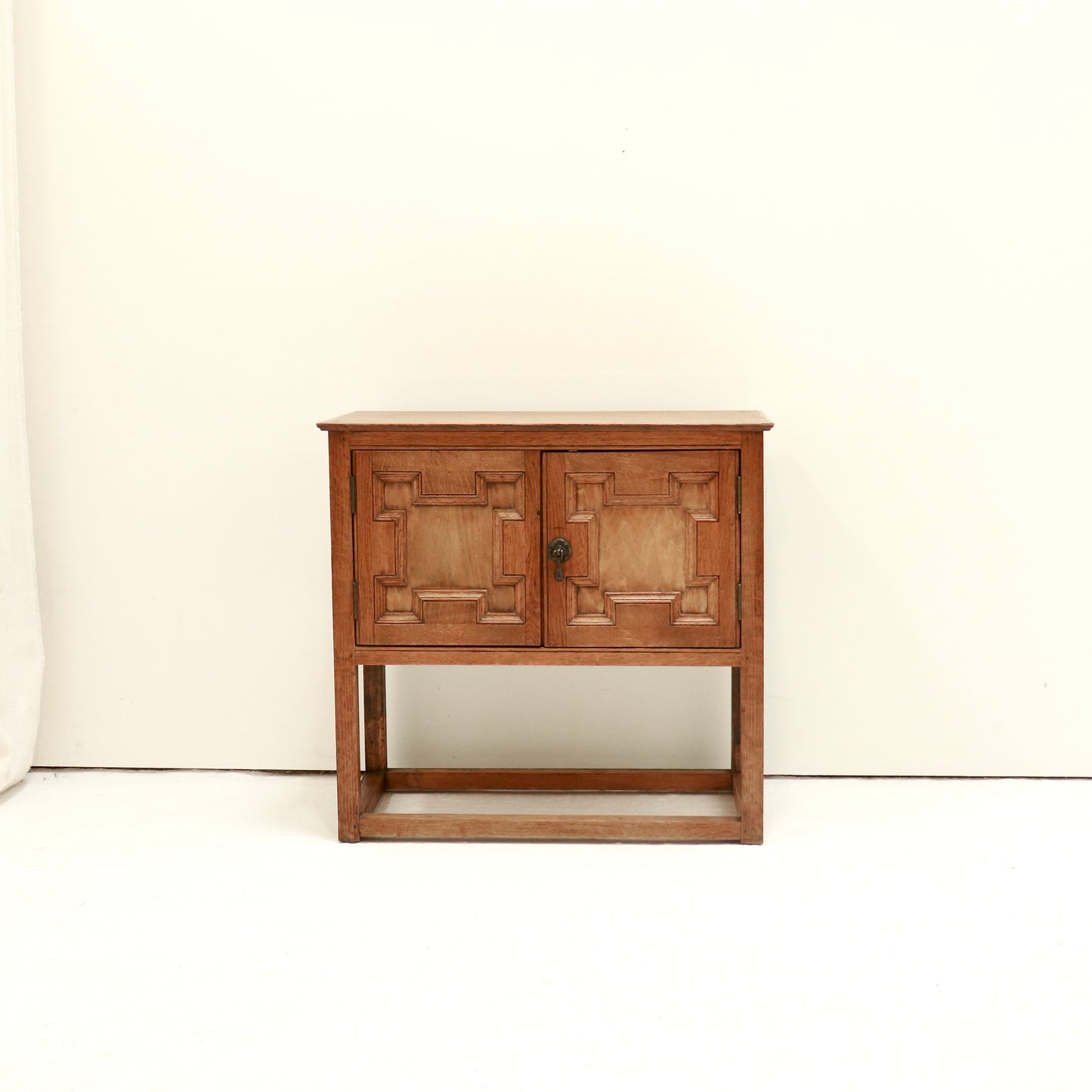 Petite Brutalist Oak Cupboard