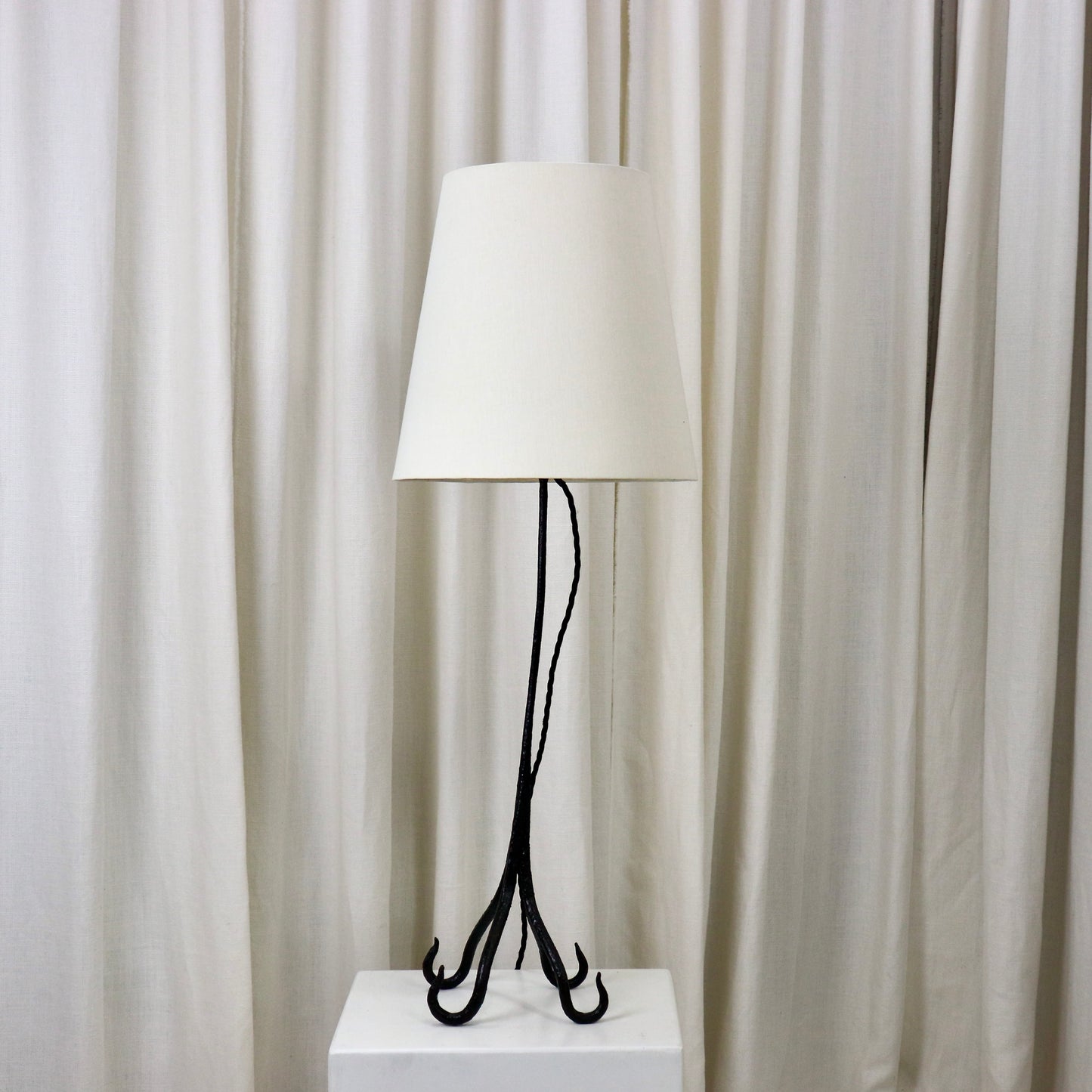 Gnarly Wrought Iron Lamp